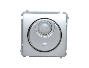 Simon Basic Łącznik z czujnikiem ruchu z zab. przed nieuprawnionym dostępem 20–500W srebrny mat BMCR11T.01/43