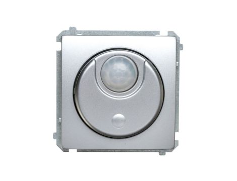 Simon Basic Łącznik z czujnikiem ruchu z zab. przed nieuprawnionym dostępem 20–500W srebrny mat BMCR11T.01/43