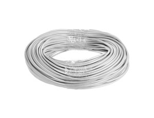 Przewód mieszkaniowy H03VV-F (OMY) 2x0,75 biały /100m/