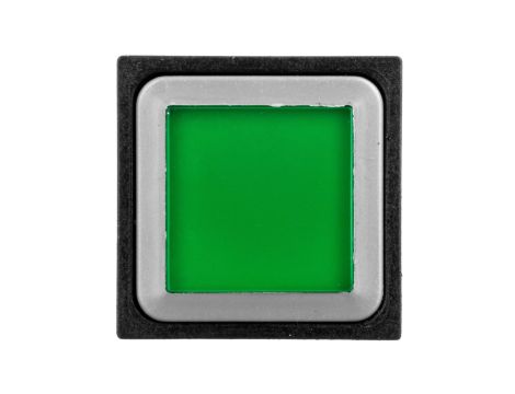 Napęd przycisku podświetlanego kwadratowy płaski zielony Q25LTR-GN 086812