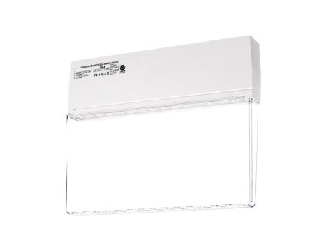 Oprawa awaryjna SK-8 LED 3,2W 100lm 3h jednozadaniowa biała / przeźroczysta SK8/3,2W/C/3/SE/X/WT