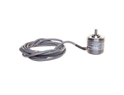 Enkoder inkrementalny wałek 6mm push-pull 10-30VDC przewód 2 metry rozdzielczość 100 imp./obr. 8.KIS40.1342.0100