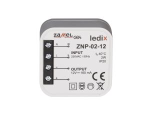 Zasilacz LED dopuszkowy 12V DC 2W ZNP-02-12 LDX10000026
