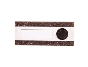 Przycisk dzwonkowy podłużny pojedynczy brązowy 1A/50V PDK-250/1-BRA YNS10000014