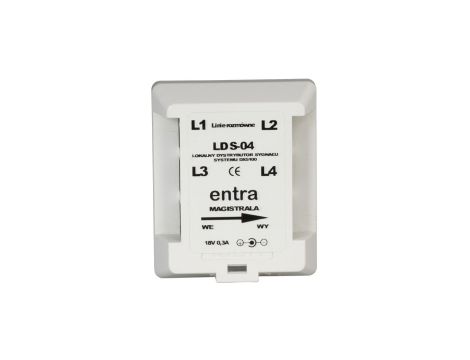 Lokalny dystrybutor sygnału z gniazdem zasilania /komutator/ LDS-04/P ENT10000288