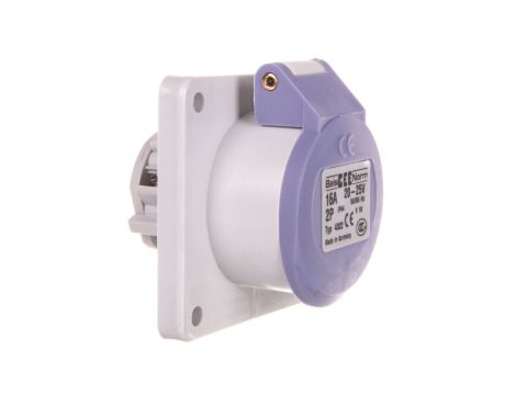 Gniazdo tablicowe niskonapięciowe proste 16A 2p 24V bez wpustu pomocniczego IP44 4322