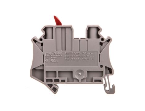 Złączka przelotowa 2-przewodowa z odłącznikiem nożowym 6mm2 szara UT 6-MTL KNIFE-RD 3046153 /50szt./