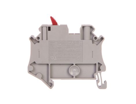 Złączka przelotowa 2-przewodowa z odłącznikiem nożowym 4mm2 szara UT 4-MTL-P/P KNIFE-RD 3046154 /50szt./