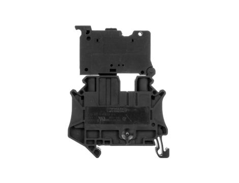 Złączka szynowa z bezpiecznikiem 6,3x32 2-przewodowa 6mm2 czarna UT 6-HESI (6,3X32) 3046401