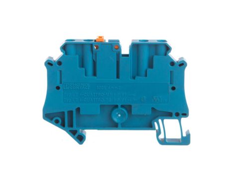Złączka przelotowa 4-przewodowa z odłącznikiem nożowym 4mm2 niebieska UT 4-QUATTRO-MT BU 3073050 /50szt./