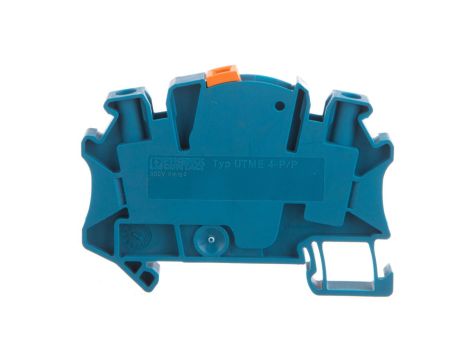 Złączka szynowa rozłączalna do przekładników pomiarowych 2-przewodowa 4mm2 niebieska UTME 4-P/P BU 3047454