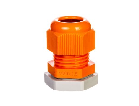 Dławnica kablowa poliamidowa M20 IP66 AKMF 20 pomarańczowa 36001034