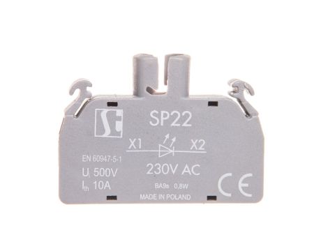 Oprawka lampki LED BA9s 230V AC bez lampki SP22-1435-R05