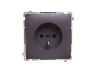 Simon Basic Gniazdo pojedyncze z/u 16A 250V grafit matowy BMGZ1.01/28