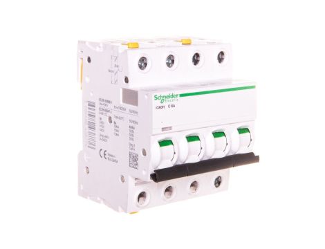 Wyłącznik nadprądowy 4P C 6A 10kA AC iC60H-C6-4 A9F07406