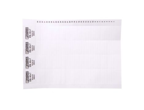 Taśma wtykana nieopisana biała 44x7mm ESL 44X7 0808244 /10szt./