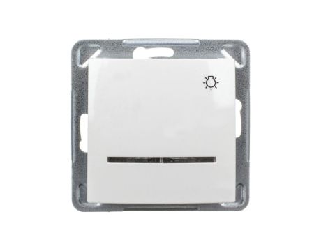 IMPRESJA Przycisk /światło/ z podświetleniem ecru ŁP-5YS/m/27