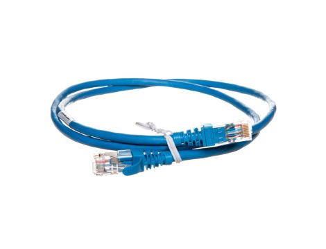 Kabel krosowy (Patch Cord) SF/UTP kat.6 niebieski 1m 051752