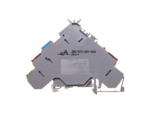 Złączka do elementów wykonawczych z PE, LED i diodą tłumiącą 24V DC 280-572/281-420 /50szt./