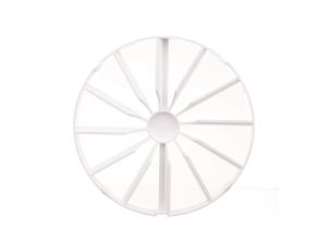 Zawór zwrotny wentylatora fi 150 biały ZZ150