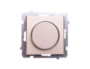 SONATA Ściemniacz przyciskowo-obrotowy /żarowy i halogenowy/ szampański złoty ŁP-8R/m/39