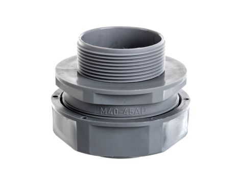 Dławnica do węża osłonowego M40 IP54 SILVYN USK-M 40x1,5 srebnoszara 55501360 /25 szt./