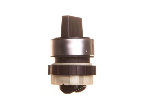 Pokrętło obrotowe czarne Typ 12, 22mm IP65 z krótkim uchwytem pierścień czołowy aluminium BE-B3KN2-00000000