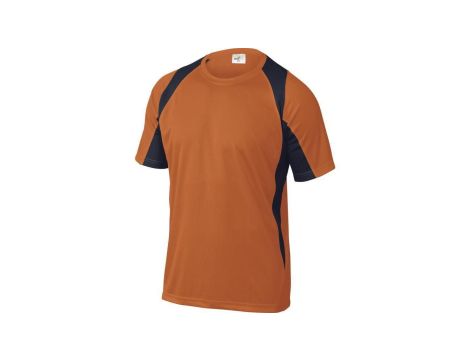 T-Shirt pomarańczowo-granatowy z poliestru (100) 160G szybkoschnący rozmiar XXXL BALIOM3X