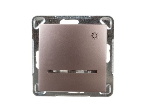 IMPRESJA Przycisk /światło/ z podświetleniem tytan ŁP-5YS/m/23