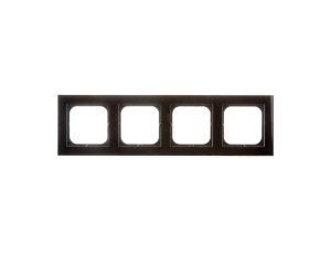 SONATA Ramka poczwórna czarne szkło R-4RG/32