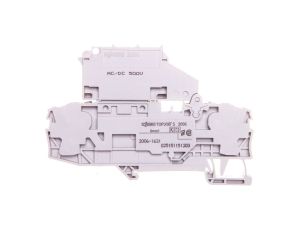 Złączka 2-przewodowa 6mm2 bezpiecznikowa szara TOPJOBS 2006-1631 /25szt./