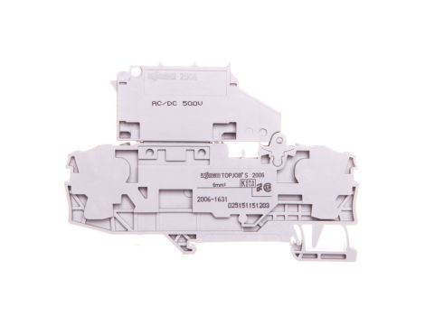 Złączka 2-przewodowa 6mm2 bezpiecznikowa szara TOPJOBS 2006-1631 /25szt./