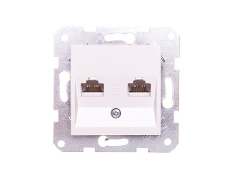 Karre Gniazdo Komputerowe 2xrj45 Kat. 5e, Kolor Biały / 90963634