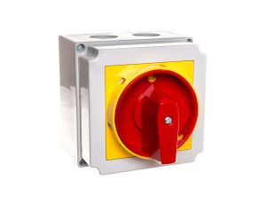 Łącznik krzywkowy 0-1 3P 80A w obudowie /+blokada/ 4G80-10-PK S6