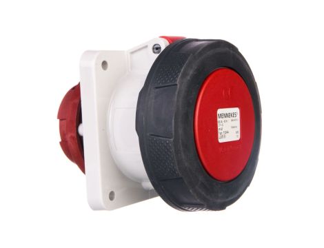 Gniazdo tablicowe proste 63A 4p 6h 400V IP67 zaciski śrubowe MEN1124A