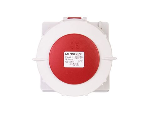 Gniazdo tablicowe skośne 63A 5p 6h 400V IP67 zaciski śrubowe MEN209A