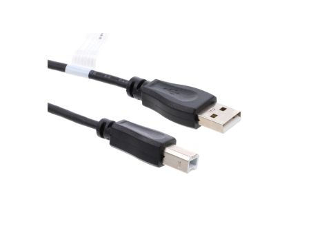 Kabel USB A wtyk - USB B wtyk 2.0 czarny AK-300105-018-S /1,8m/