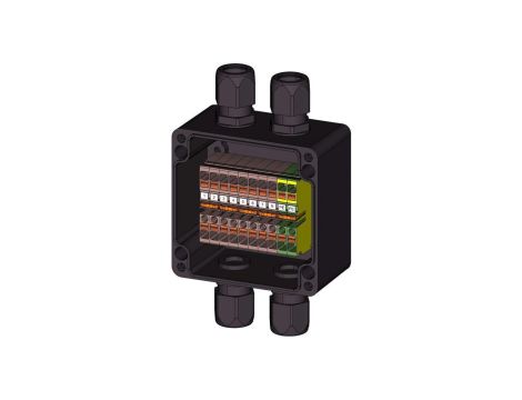 Puszka łączeniowa Ex przeciwwybuchowa z poliestru A02B1 PL11-T6/T5, IP66 strefa 1,21 oraz 2,22, ATEX