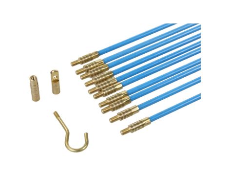 Wciągarka do kabli / Włókno szklane STALKA do wciągania przeciągania kabli i przewodów 10m - SET