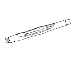 Mufa przejściowa termokurczliwa, ze złączkami śrubowymi, SMH4 Pb-RF 10-35 V, 427268