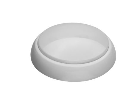 Oprawa KAJKO XL, plafoniera E27 z czujnikiem ruchu HF, 75W, biała-polipropylen, klosz matowy-poliwęglan, IP44, IK10 A2900-MP-HF