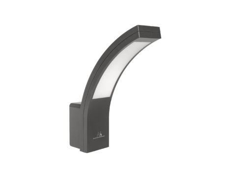 Lampa elewacyjna LED 800lm 10W IP54 kolor szary, kolor barwowy naturalny biały 4000K MCE343 GR