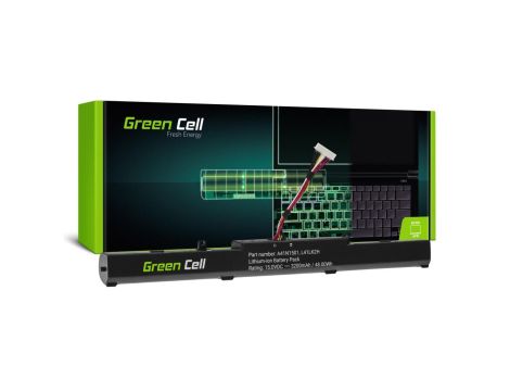 Bateria Green Cell A41N1501 do Asus ROG GL752 GL752V GL752VW, Asus VivoBook Pro N552 N552V N552VW N552VX N752 N752V N752VX