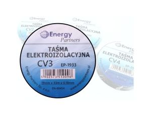 Taśma elektroizolacyjna PCW (19mm x 33m x 0.18mm) czarna