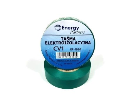 Taśma elektroizolacyjna PCW (19mm x 20m x 0.13mm) zielona