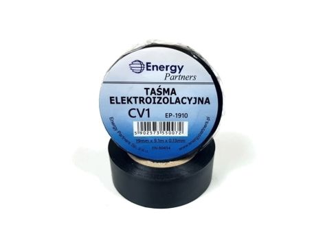 Taśma elektroizolacyjna PCW (19mm x 9.1m x 0.13mm) czarna