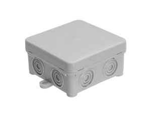 Puszka natynkowa, materiał-polietylen, kolor RAL7035, IP54, 380V, 7 wyjść, z zaciskami 4x6mm K76/T/K