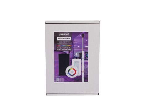 Zestaw led RGB 36W 150led pilot okrągły biały pudełko