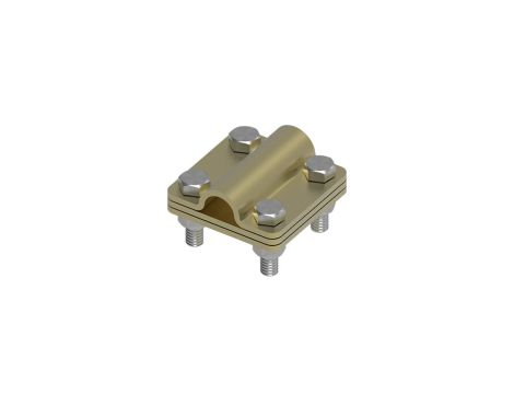 Złącze uniwersalne 3-elem. 60x60 bednarka-pręt16 mosiądz 214.3.1 MS 21401310