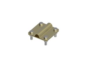 Złącze uniwersalne 2-elem. 80x80 bednarka-pręt16 mosiądz 215.3 MS 21500310